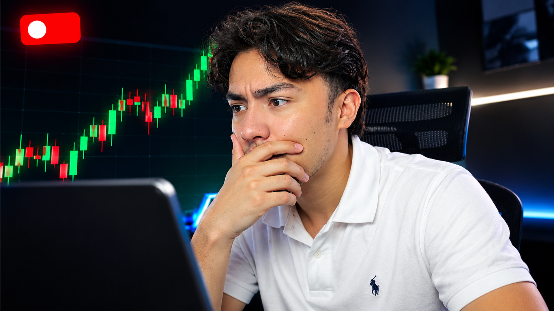 Bonyel haciendo trading en directo